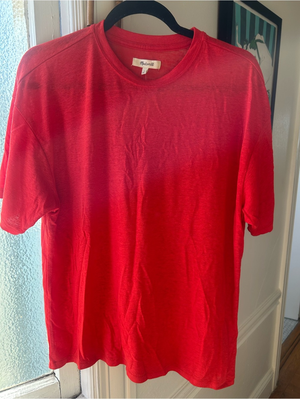 Madewell Men's Bright Red Crew Tee
